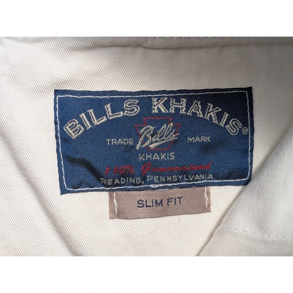 Bills Khakis Men's 36x29 Beige Cotton Chinos Flat Front Slim Fit Tan Khaki